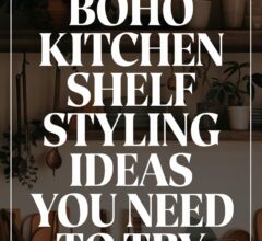 Boho Kitchen Shelf Styling