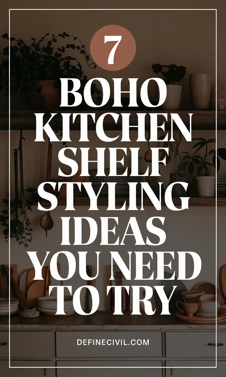 Boho Kitchen Shelf Styling