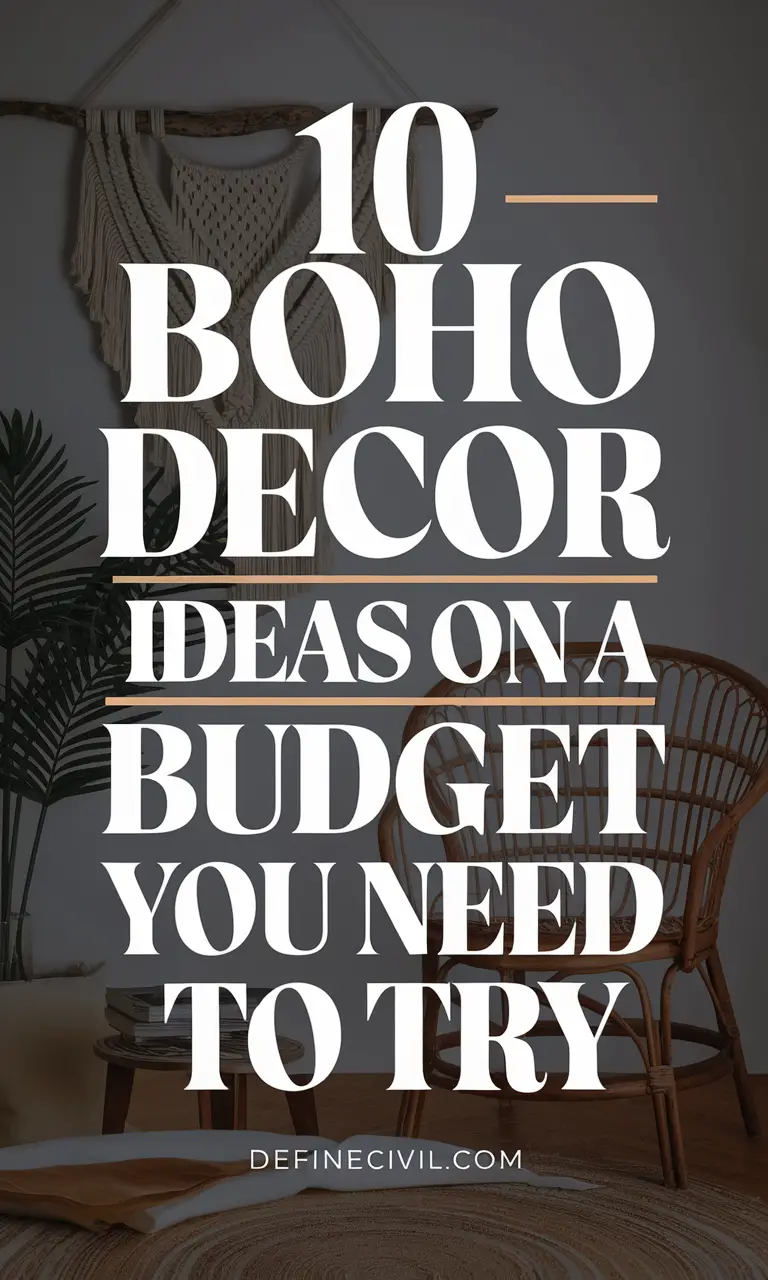 Budget-Friendly Boho Decor