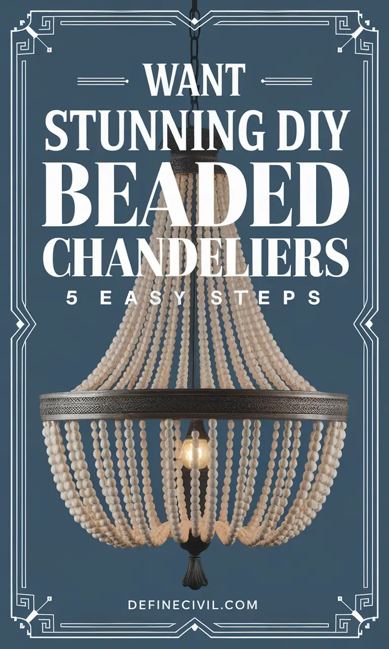 DIY Beaded Chandeliers
