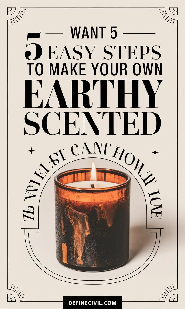 Earthy Scented Candle DIY