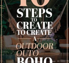 Outdoor Boho Patio Setup