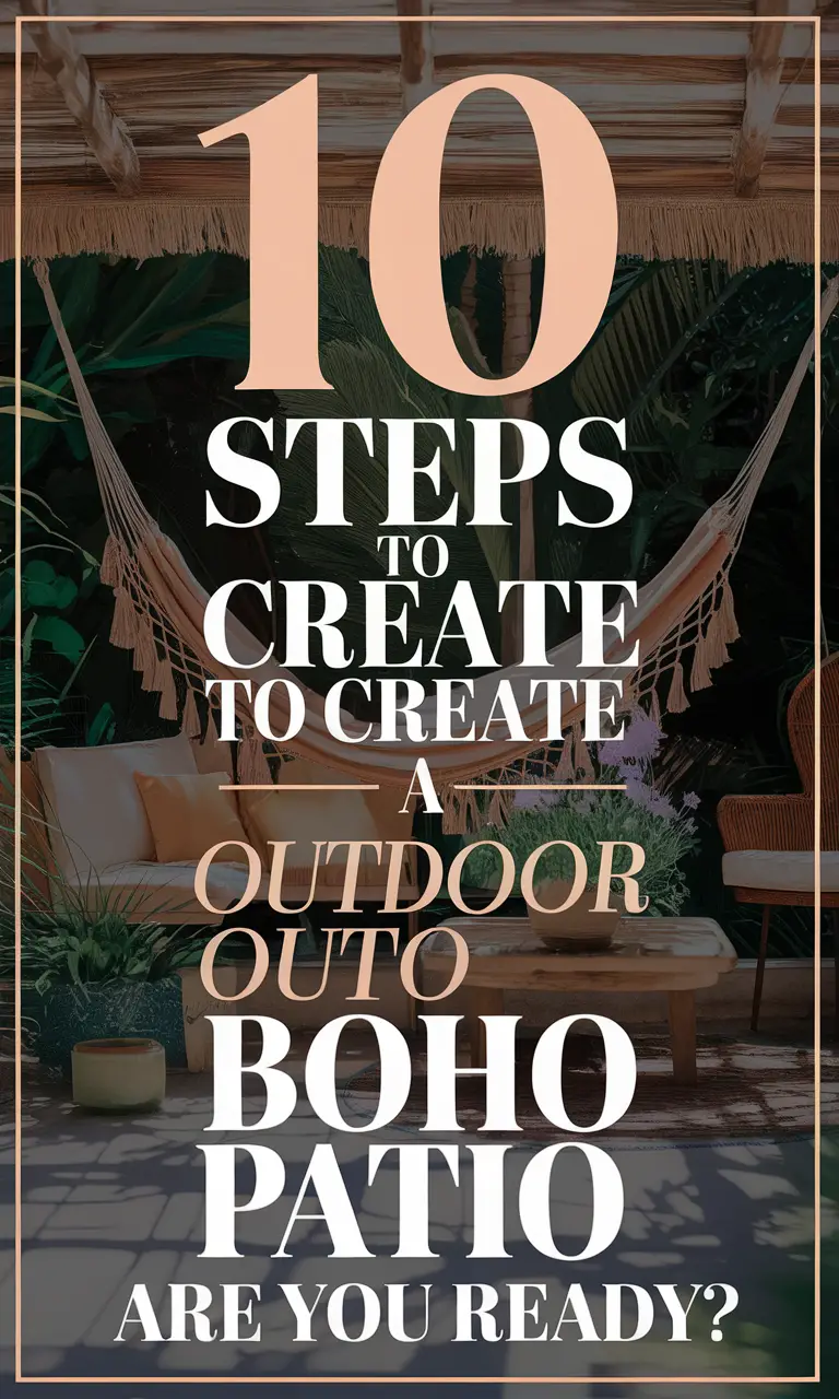 Outdoor Boho Patio Setup