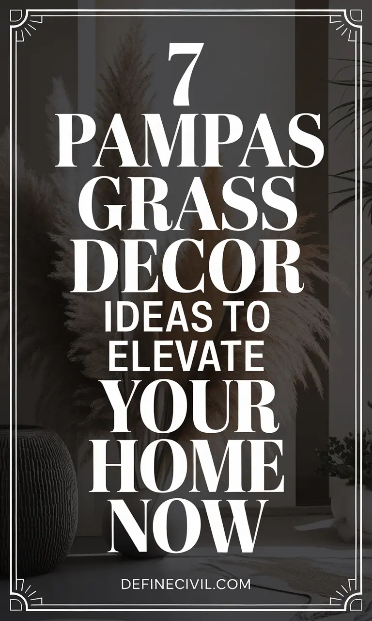 Pampas Grass Styling Ideas