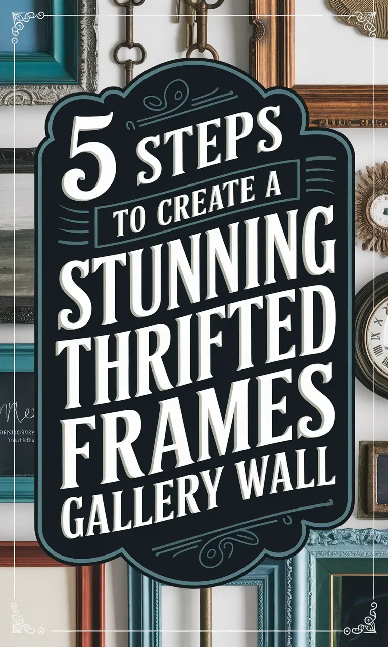 Thrifted Frames Gallery Wall
