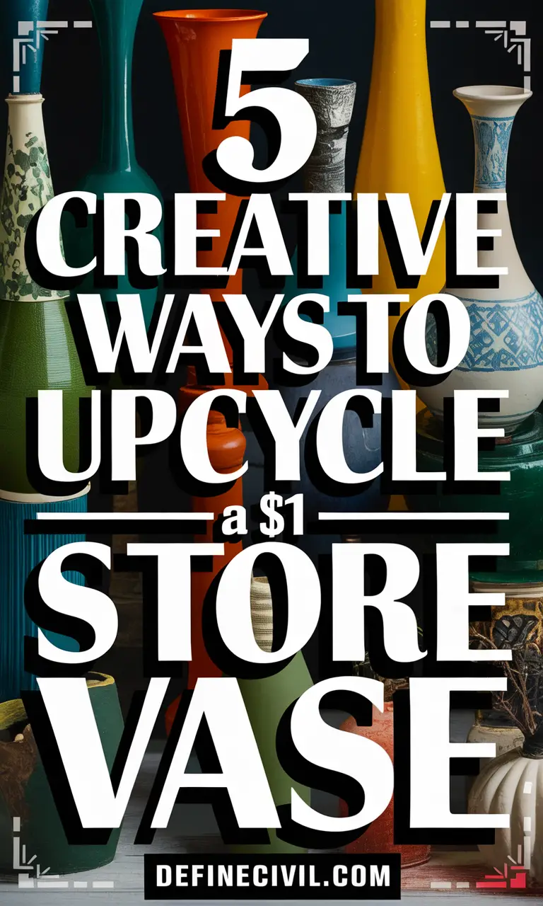 $1 Store Vase Upcycles