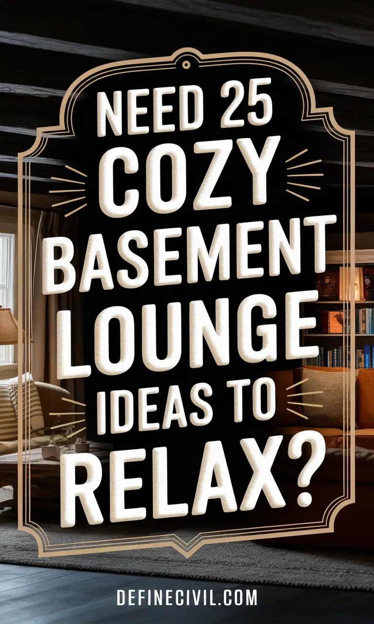25 Inspiring Basement Lounge Ideas for Cozy Retreat