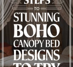 Boho Canopy Bed Styling