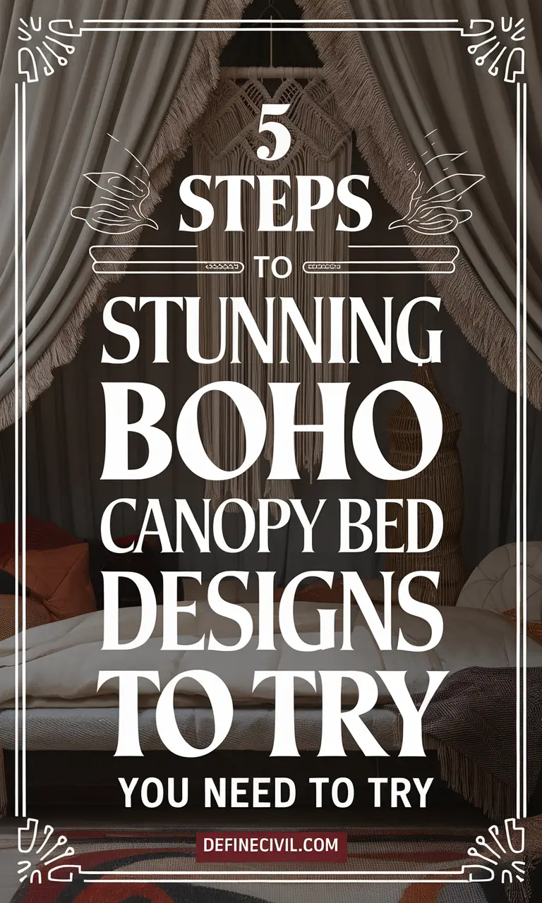 Boho Canopy Bed Styling