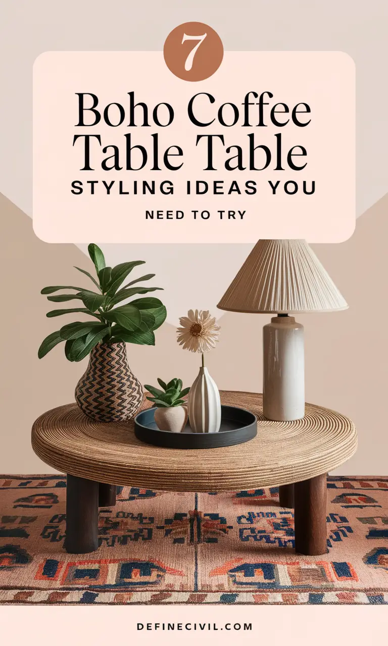 Boho Coffee Table Styling