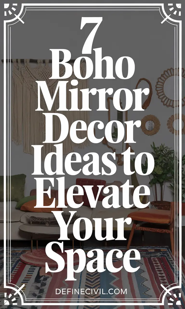 Boho-Inspired Mirror Decor