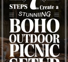 Boho Outdoor Picnic Setup