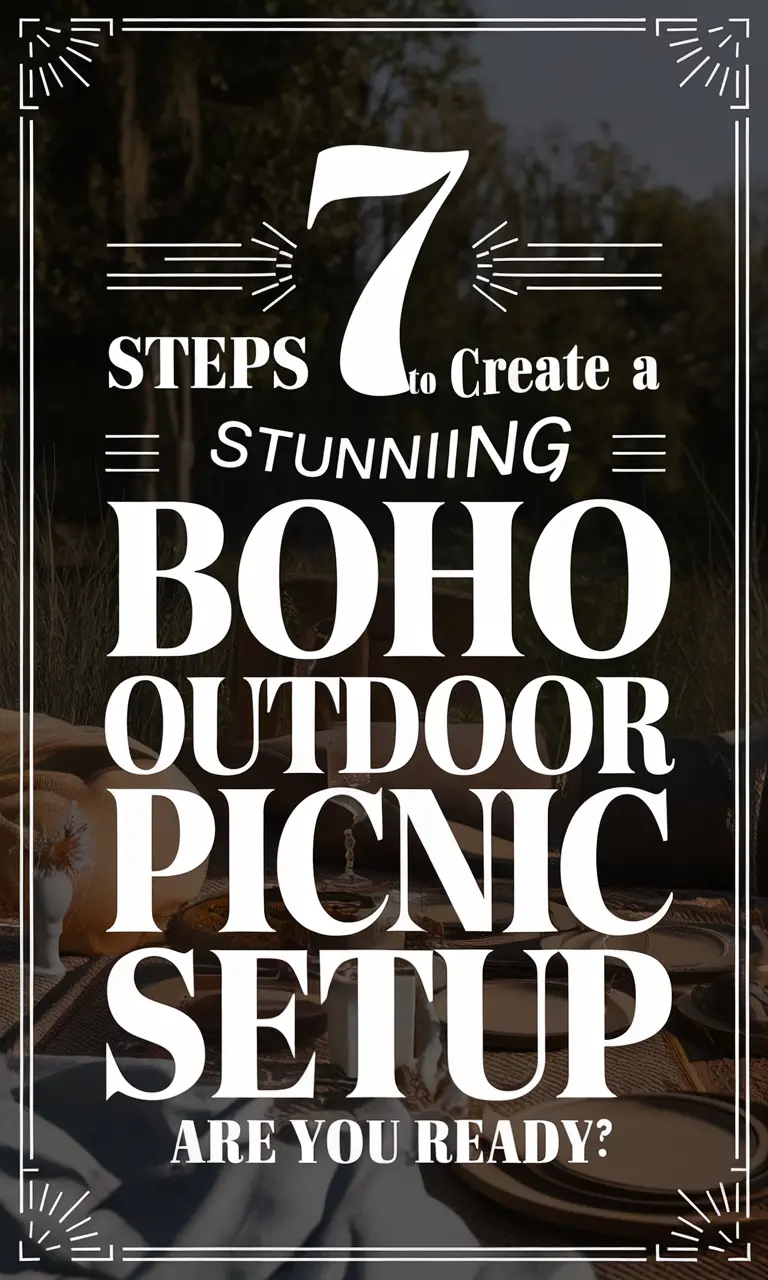 Boho Outdoor Picnic Setup
