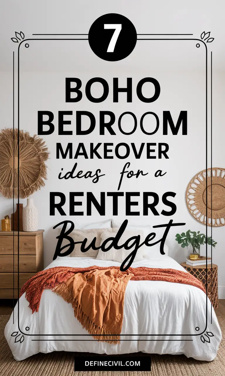 Boho Renter-Friendly Bedroom Ideas