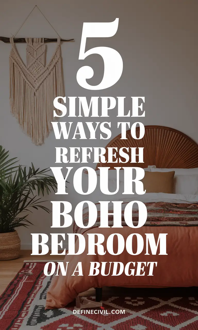 Cheap Boho Bedroom Refresh