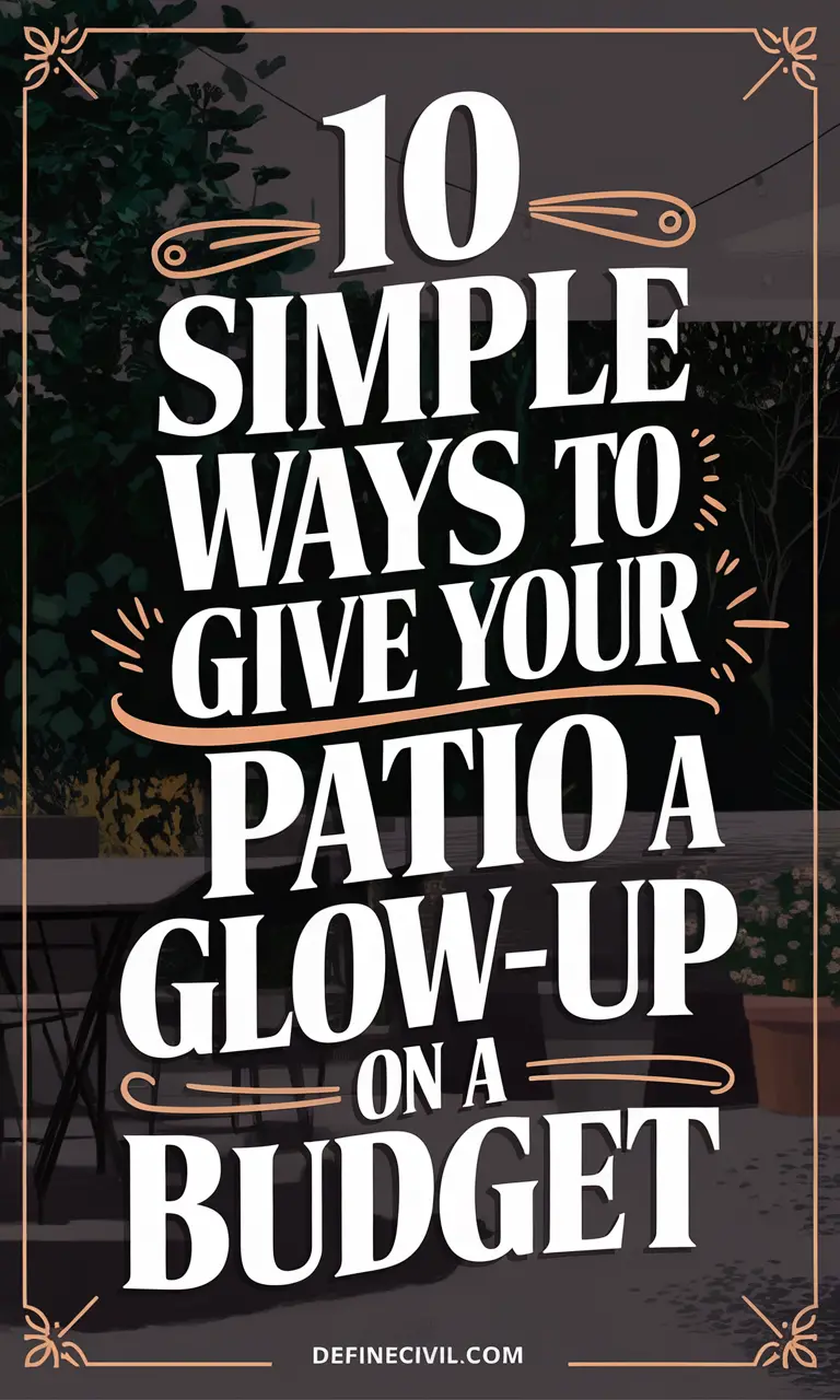 Cheap Outdoor Patio Glow-Up