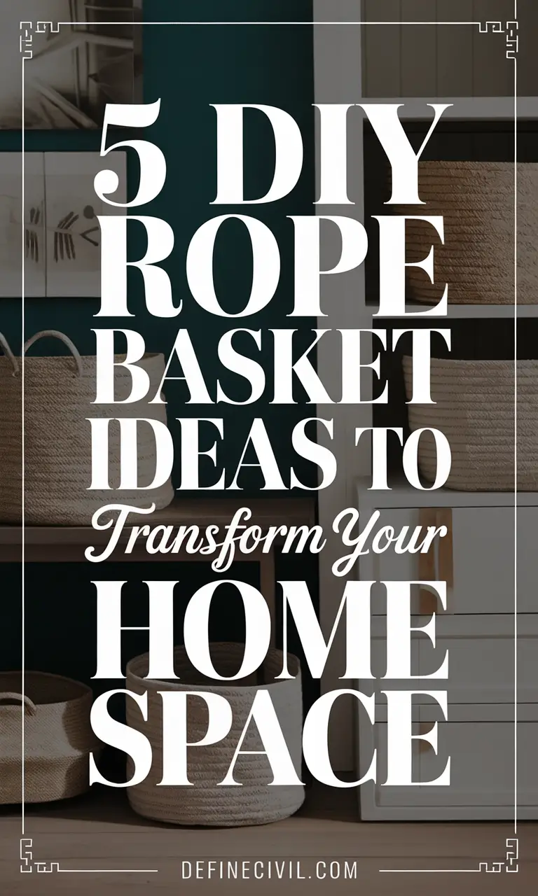 DIY Rope Basket Hack