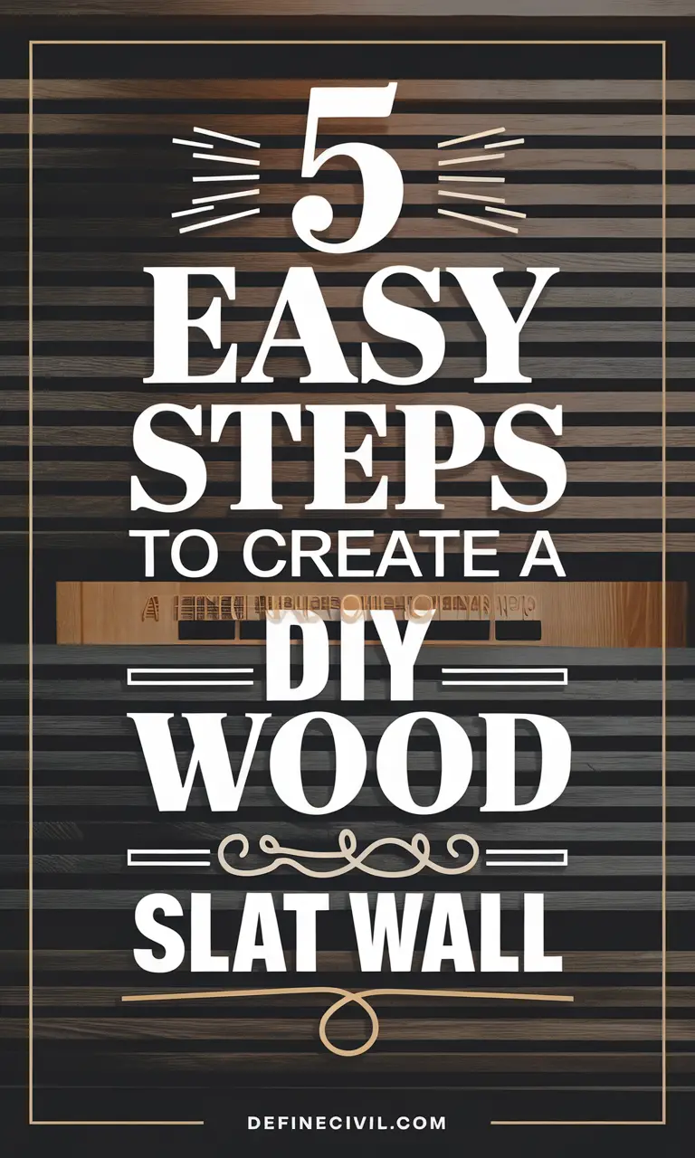 DIY Wood Slat Wall