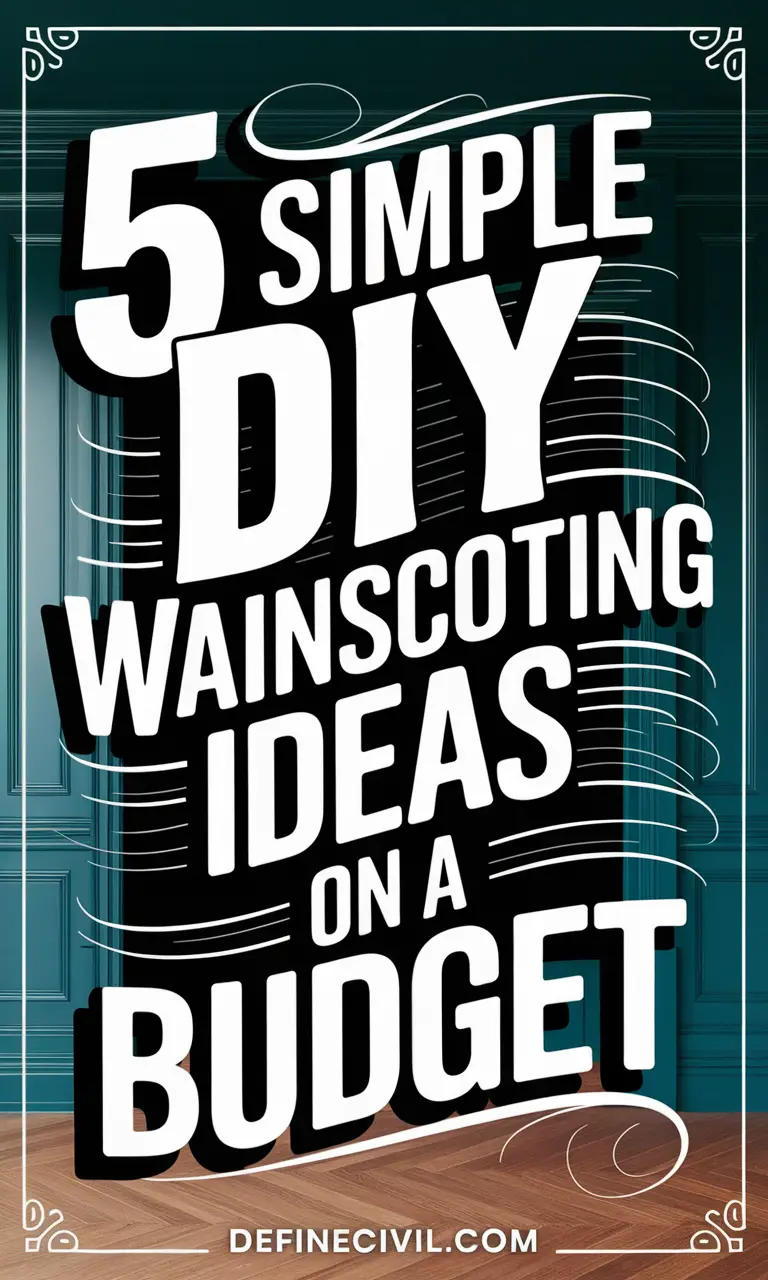Easy DIY Wainscoting Wall