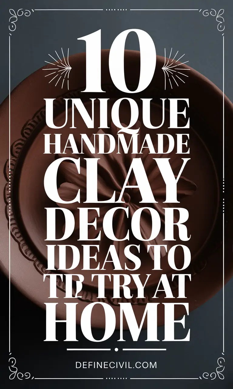 Handmade Clay Decor Ideas