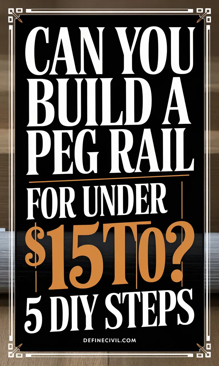 How I Made a Peg Rail for Under $15