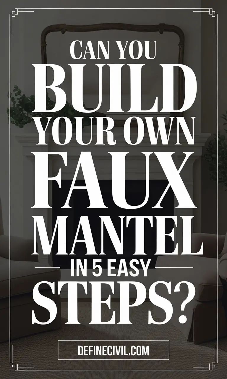 Make a Faux Mantel from Scratch