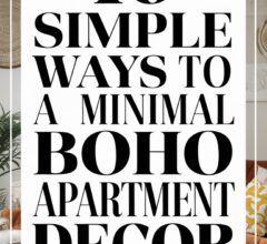 Minimal Boho Apartment Decor