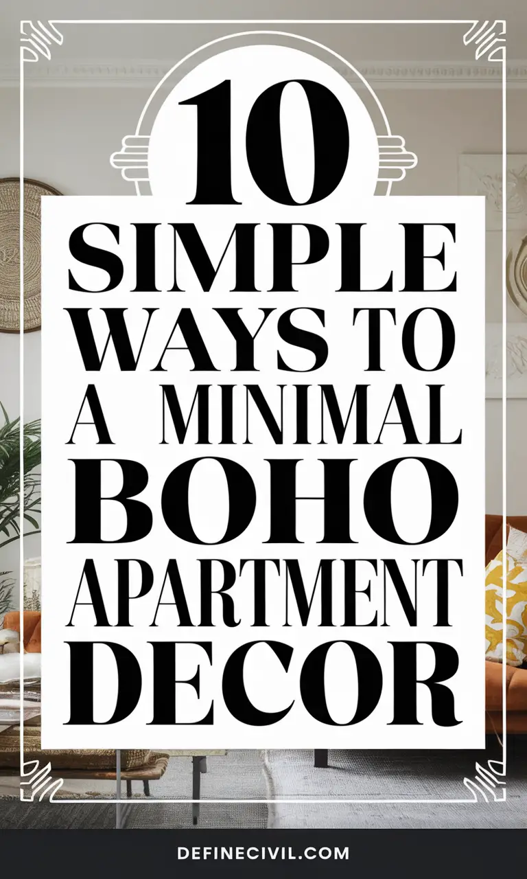 Minimal Boho Apartment Decor