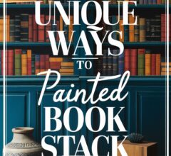 Painted Book Stack Decor