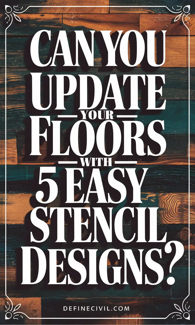 Painted Floor Stencil Tutorial