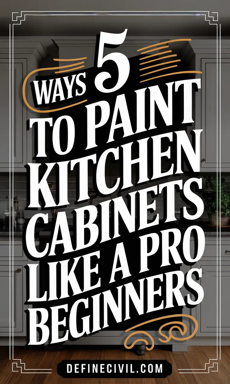 Painted Kitchen Cabinets for Beginners