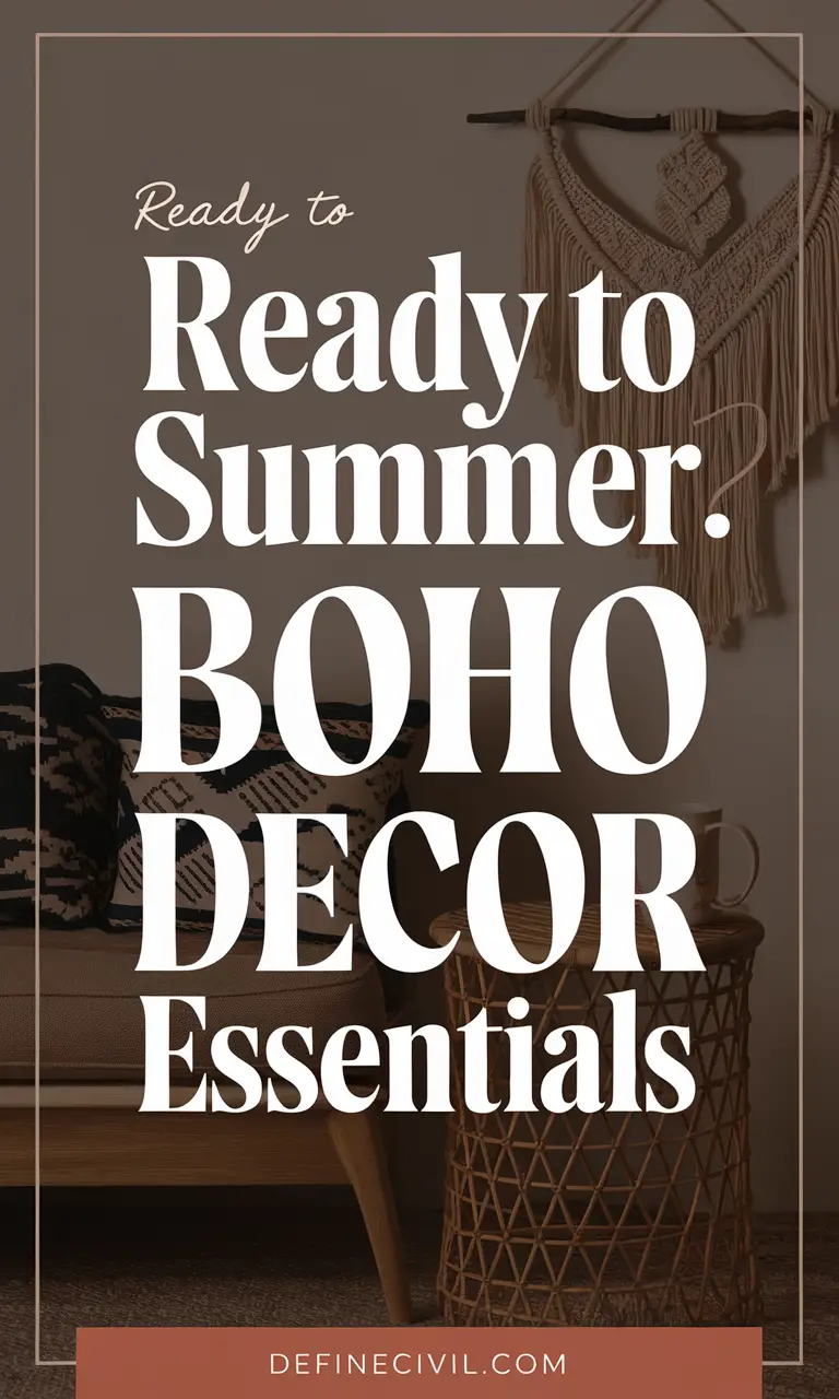 Seasonal Boho Decor (Summer)