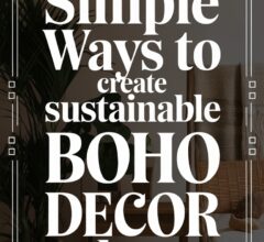 Sustainable Boho Decor Tips