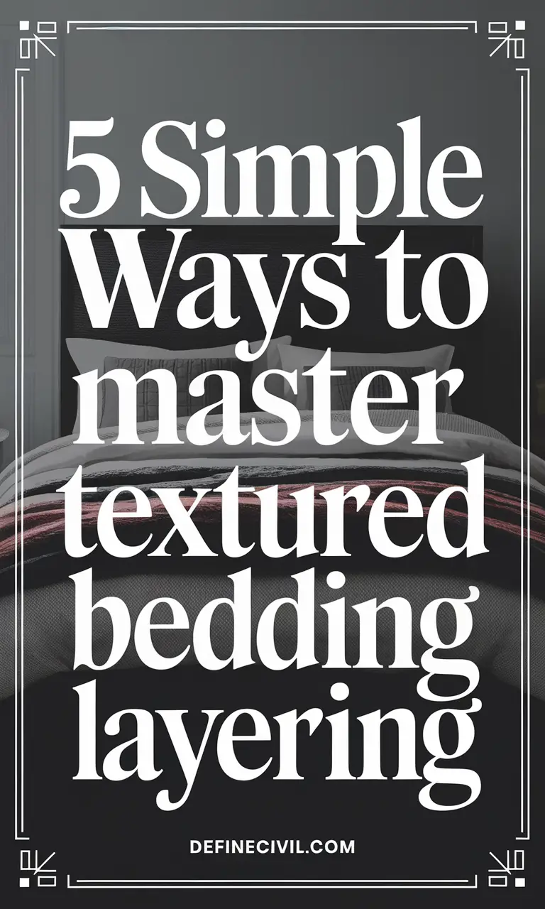 Textured Bedding Layering