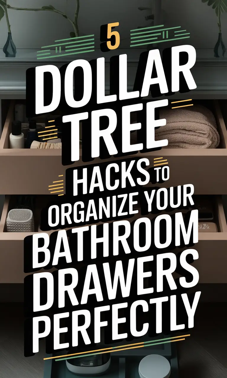 Bathroom Drawer Organization Dollar Tree Edition