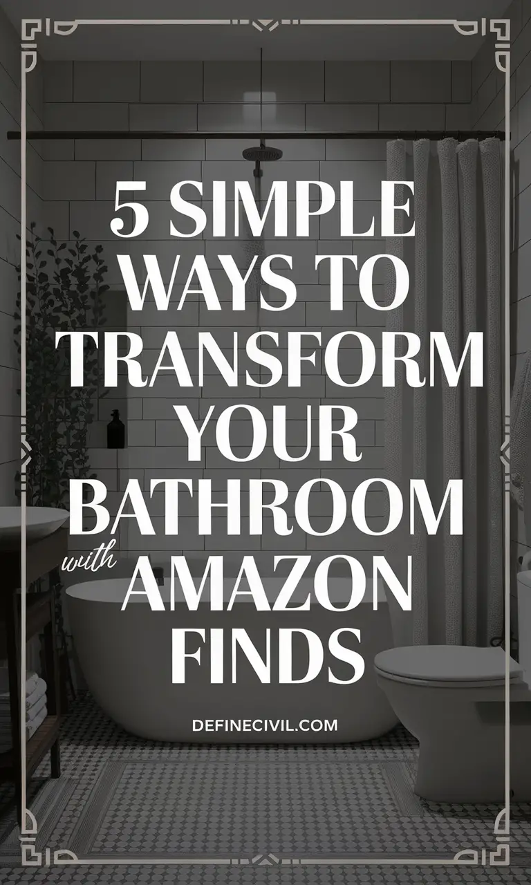 Bathroom Glow-Up with Amazon Finds