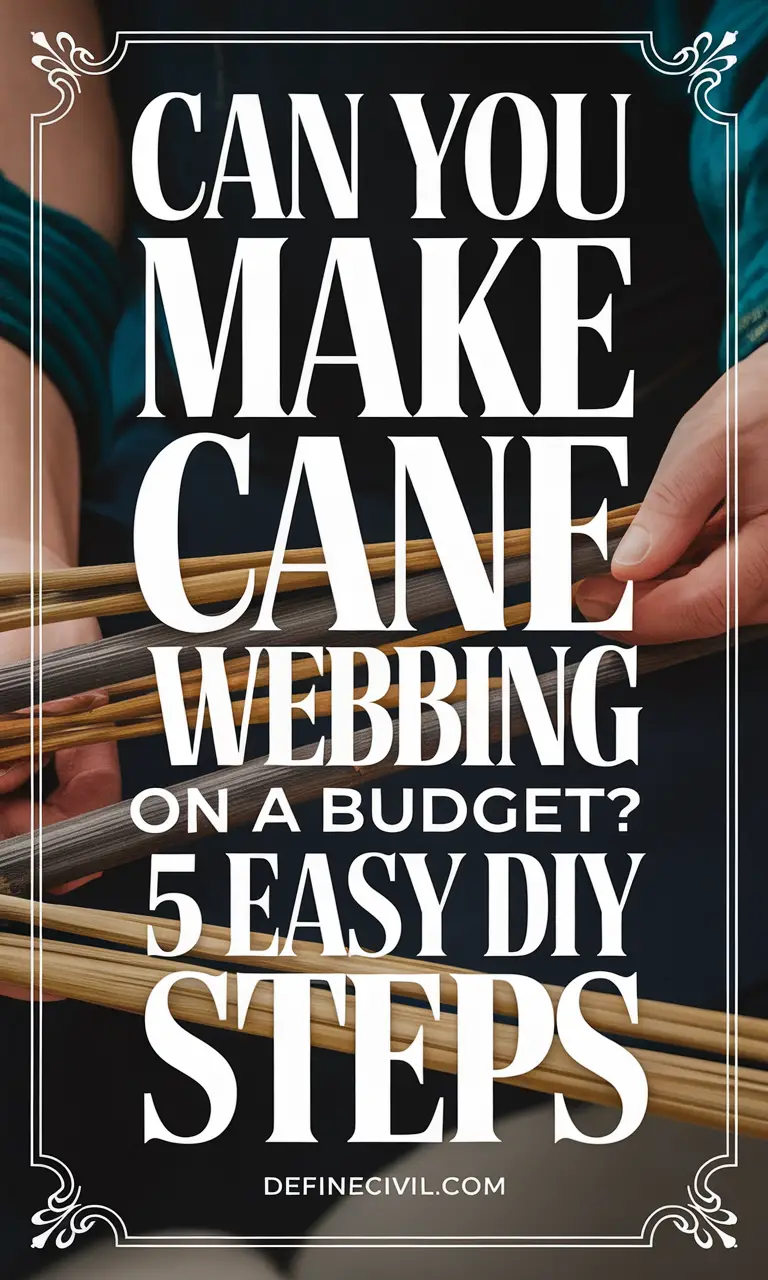 Cane Webbing DIY on a Budget
