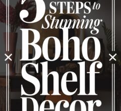DIY Boho Shelf Styling
