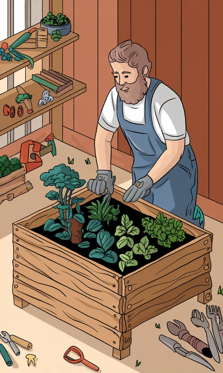 DIY Raised Garden Beds from Scrap Wood