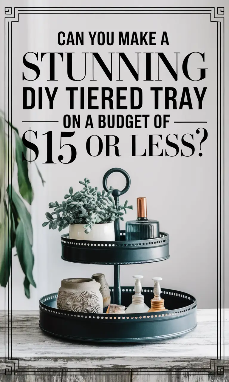 DIY Tiered Tray for Under $15