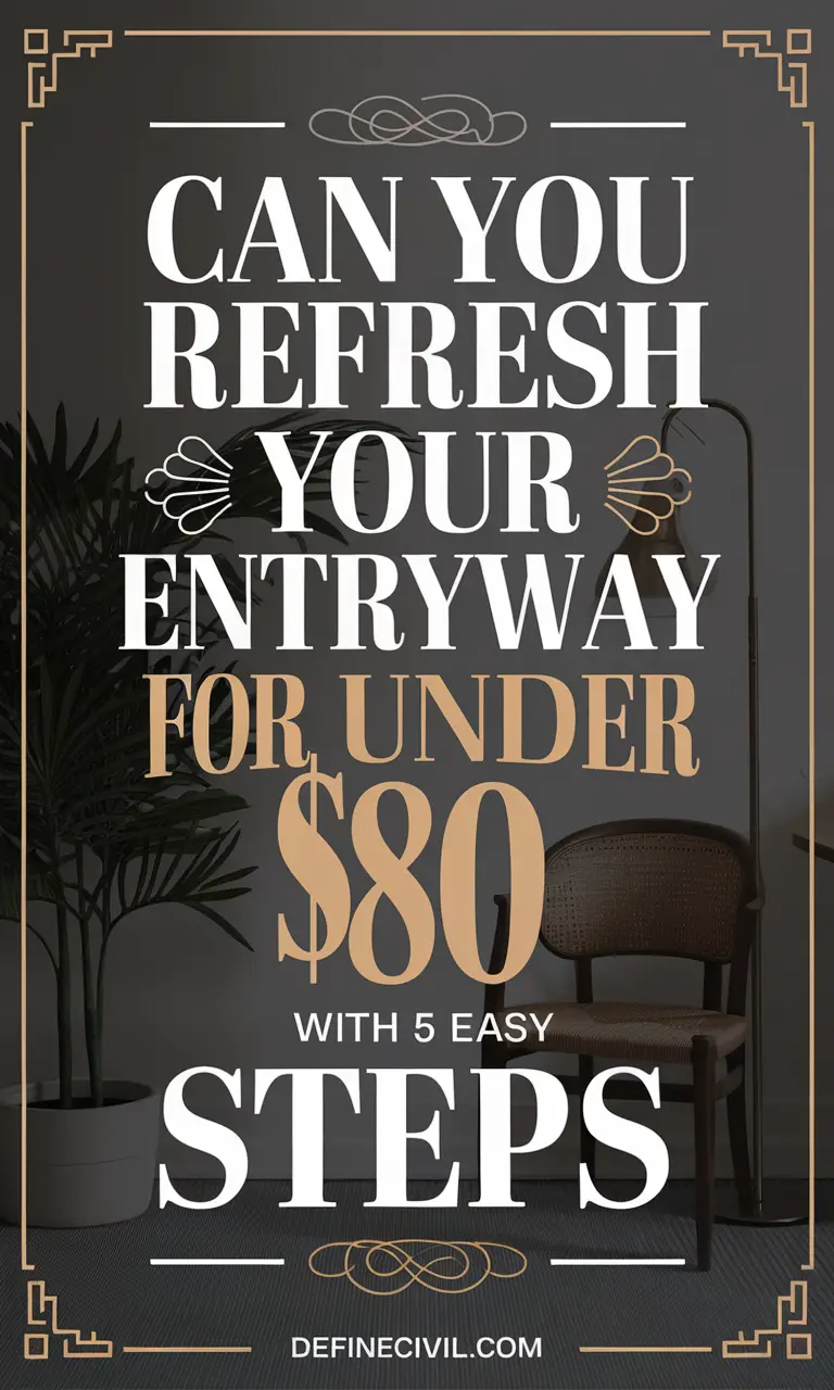 Entryway Makeover Under $80