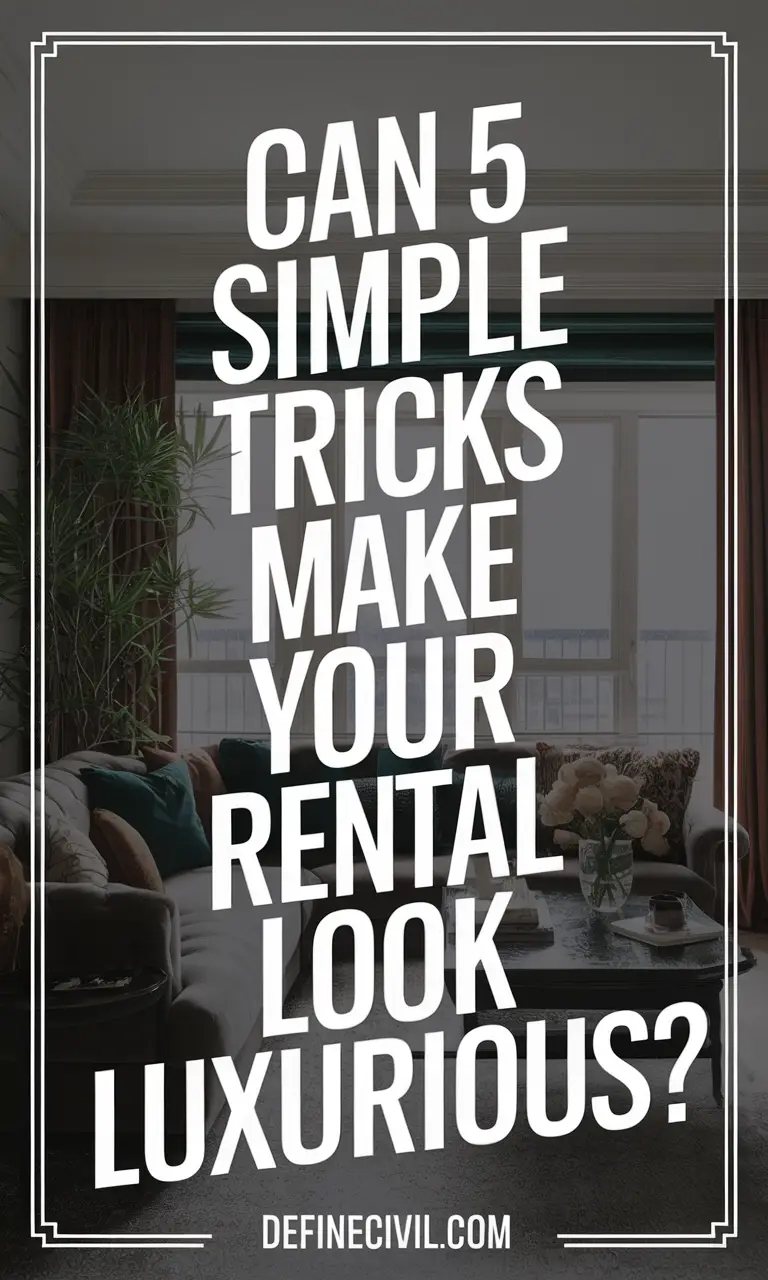 How to Make Your Rental Look Expensive