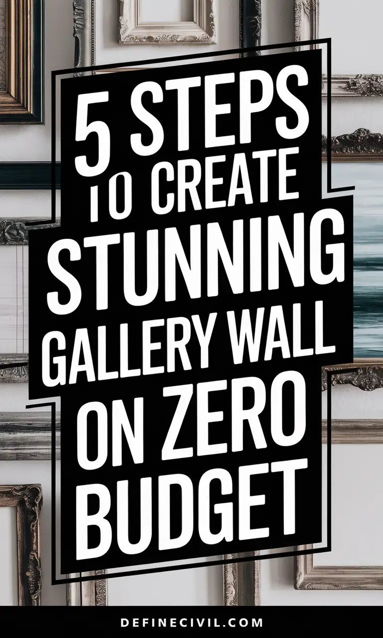 No-Budget Gallery Wall with Thrifted Frames