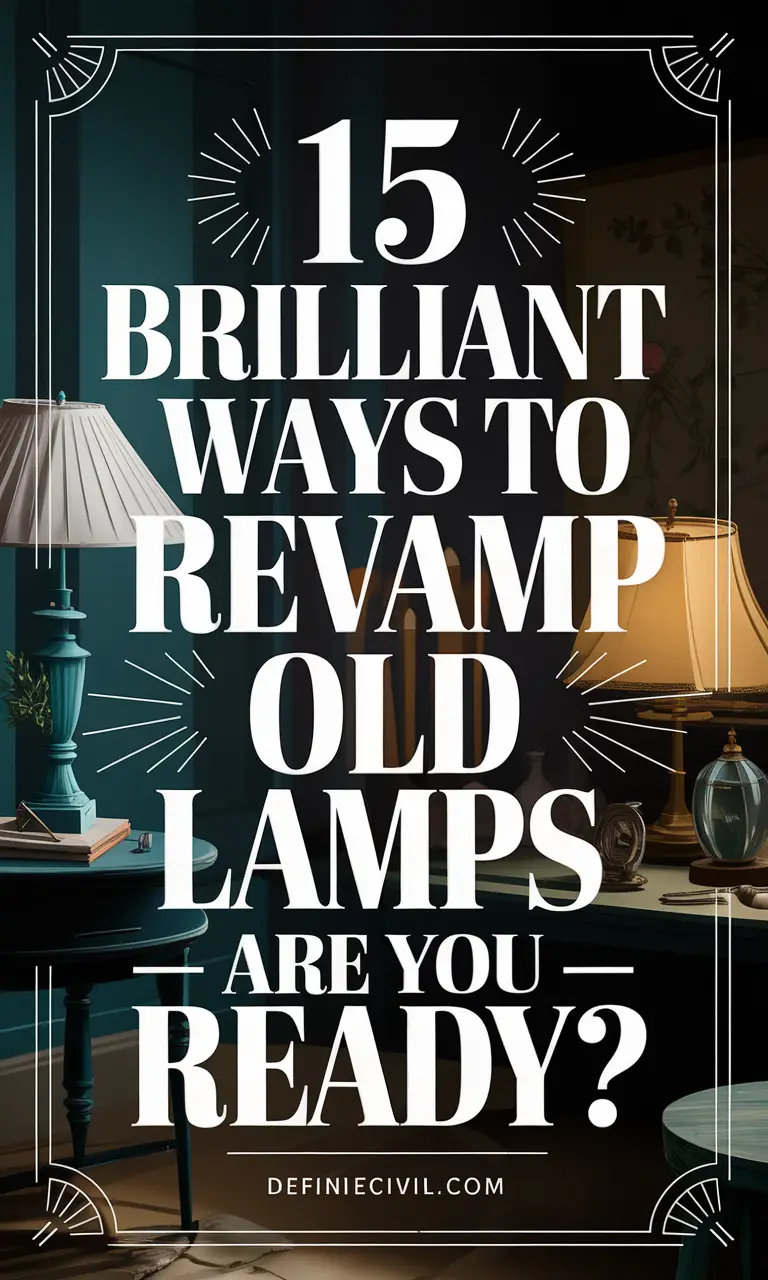 Old Lamp Makeover Ideas