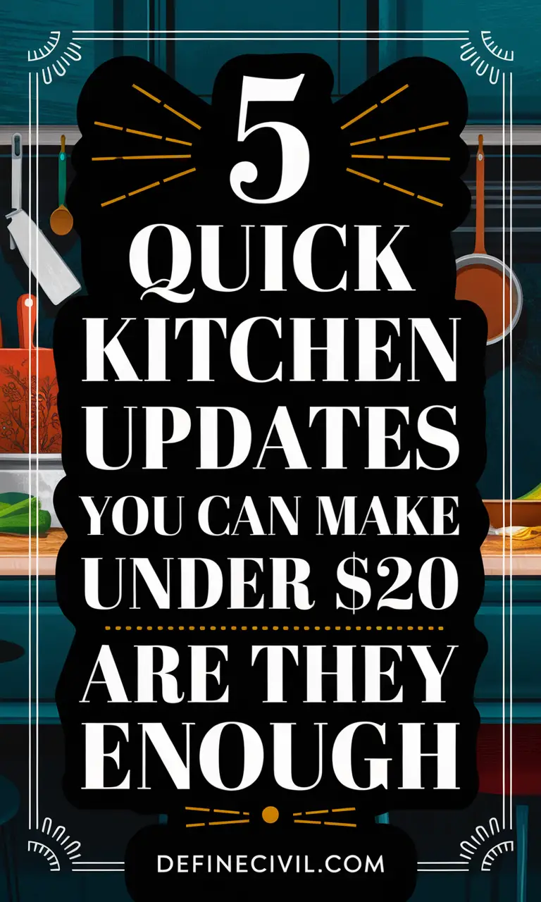 Quick Kitchen Updates Under $20