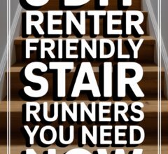Renter Hack: Removable Stair Runners