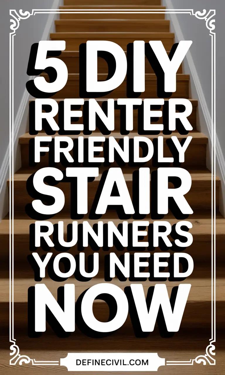Renter Hack: Removable Stair Runners