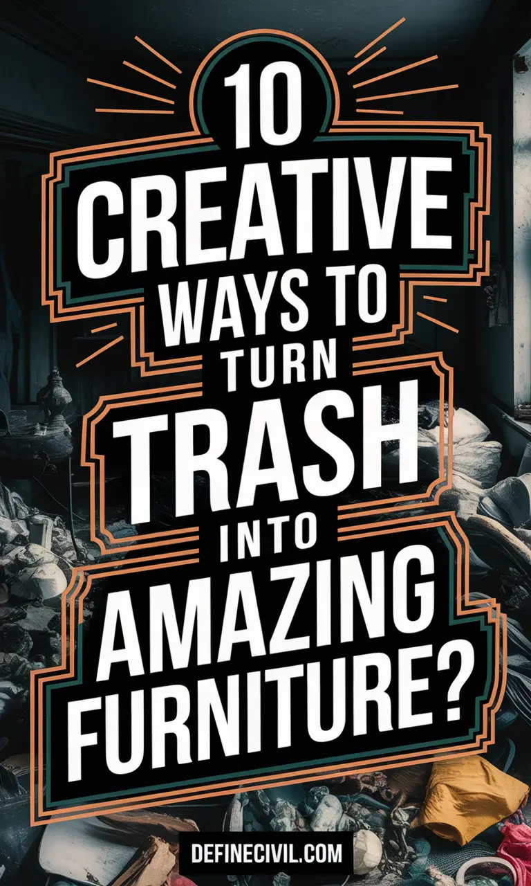 Trash to Treasure: Upcycled Furniture Ideas